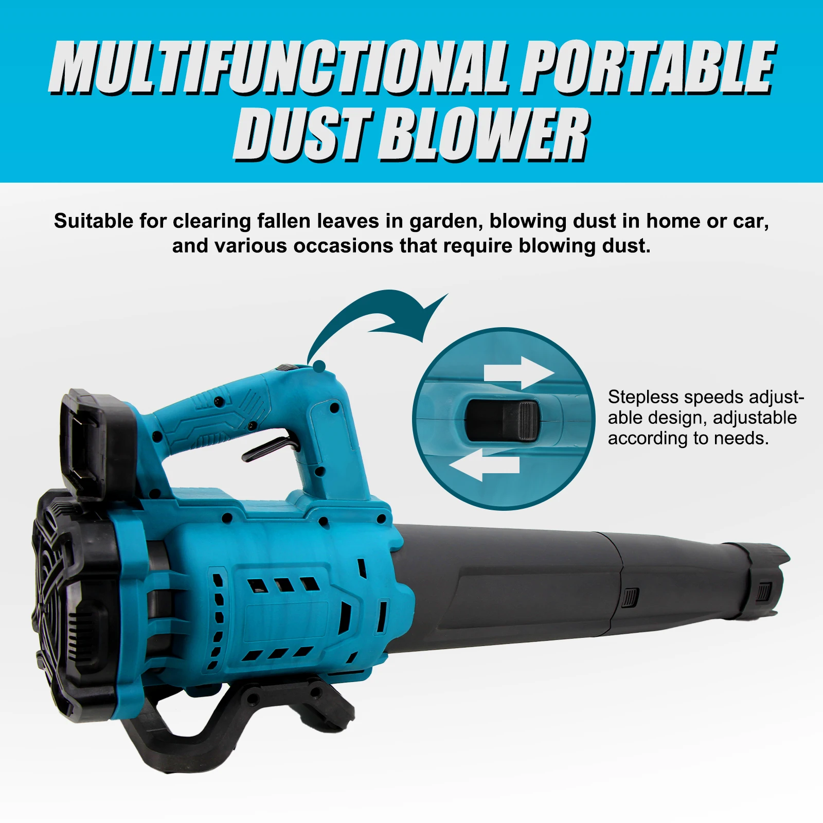 

Rechargeable Cordless High Power Multifunctional Portable Electric AirBlower Leaves Sweeper Dust Collector Garden Cleaning Acces