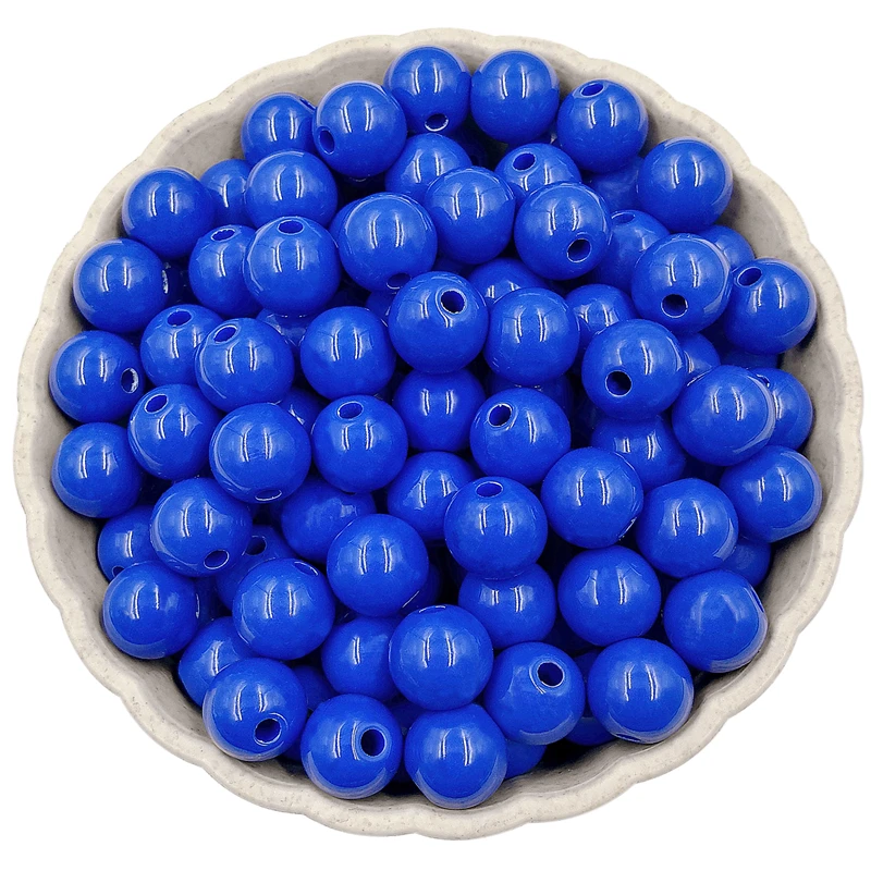 20Pcs/set 10mm Solid color Acrylic Loose Beads DIY For Jewelry Making Necklace Bracelet Pendant Wholesale