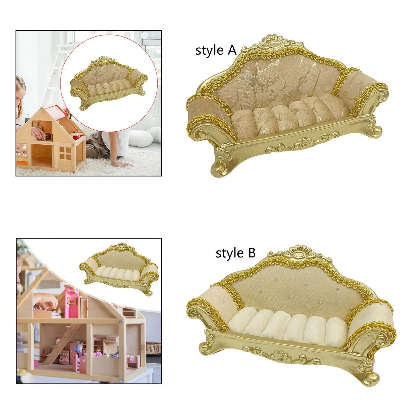 

Sofa Jewelry Display Stand Earring Stud Stand Jewelry Trinket Box Ring Bearer