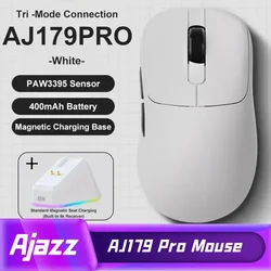 Jimitu X AJAZZ AJ179 PRO PAW3395 Wireless Gaming Mouse RGB Charging Base 26K DPI Lightweight Ergonomic Mouse for PC Gamer Laptop