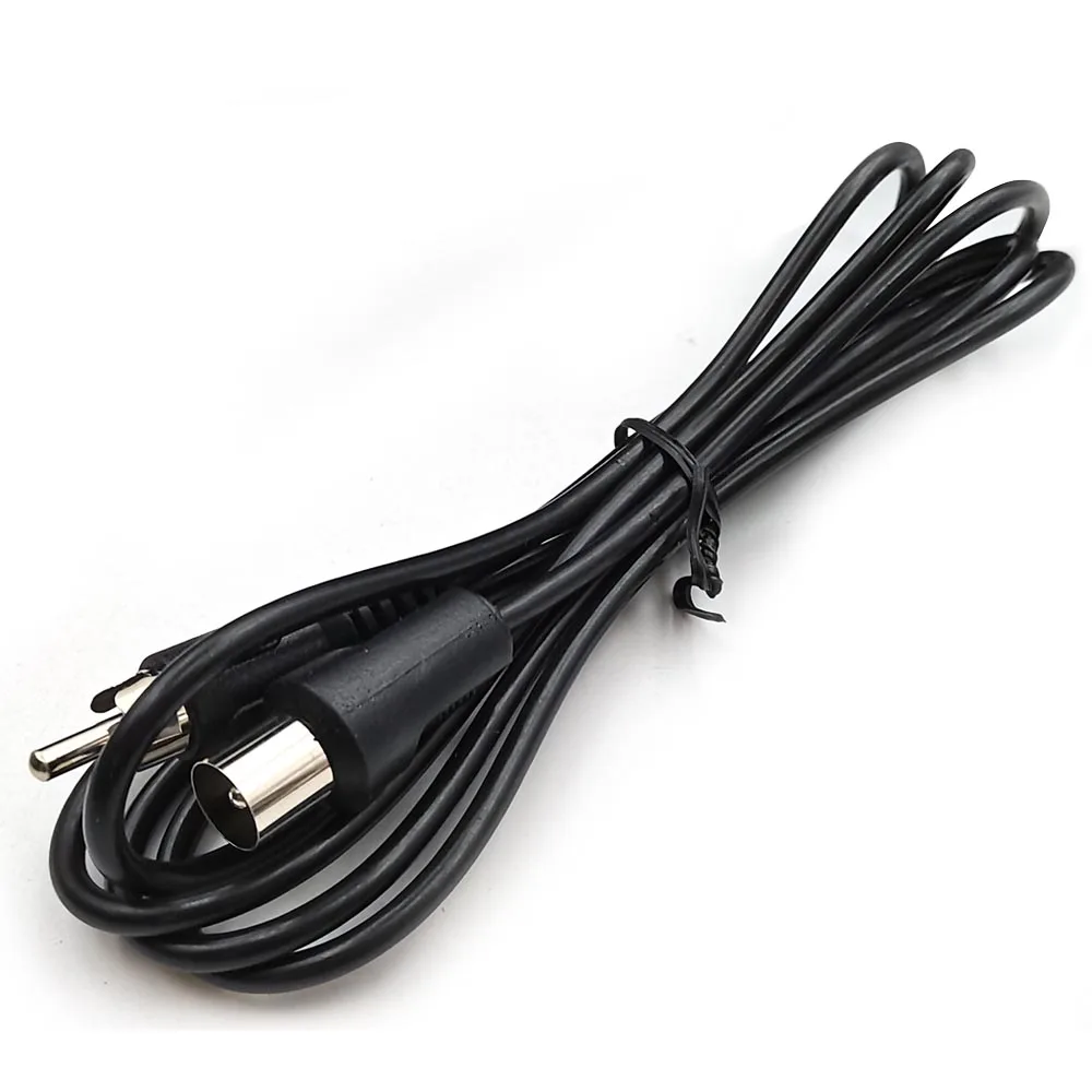 HISPEEDIDO สีดํา RF ทีวีสายไฟเชื่อมต่อ FIT สําหรับ SEGA Mega Drive 1 MD1 Atari 2600