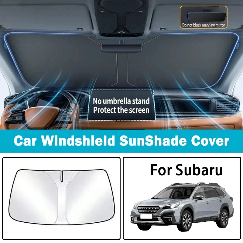 Para Subaru Forester BRZ/WRX/XV Outback: Protetor Solar Isolado para Para-brisa Dianteiro