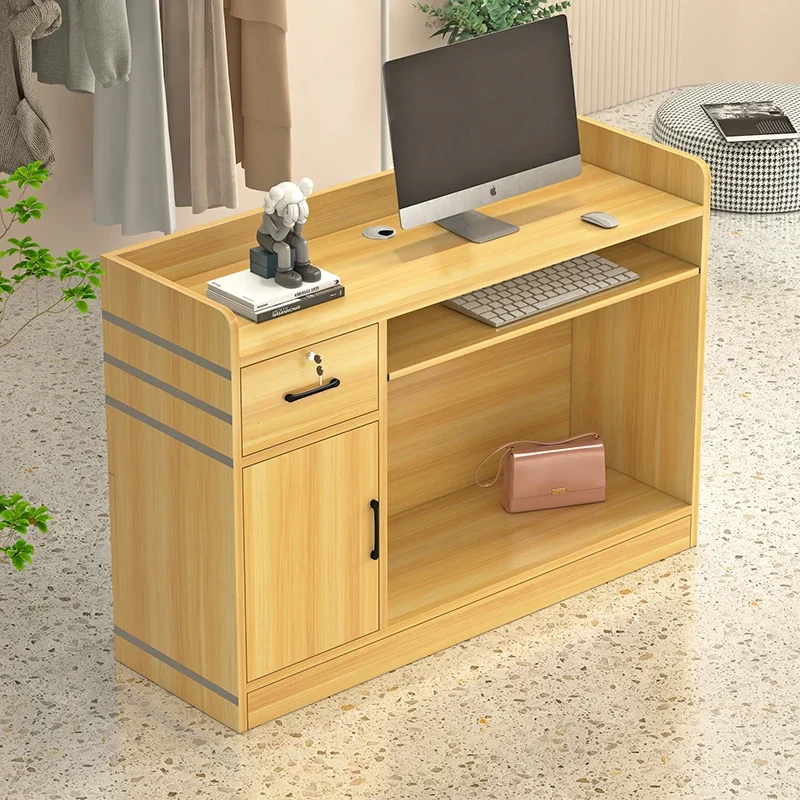 a*-Wood Unique Reception Desks Modern Company Beauty Luxury Reception Desks Design Minimalist Welcome Trendy Furniture/.