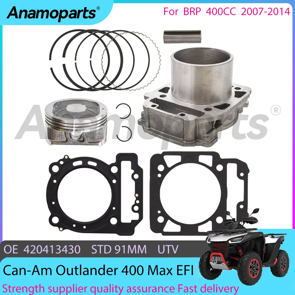 STD 91MM Motoer cylinder piston gasket Engine Parts Rebuild Overhaul Kit for 07-14 Can-Am Outlander 400CC Max 400 UTV 420929650