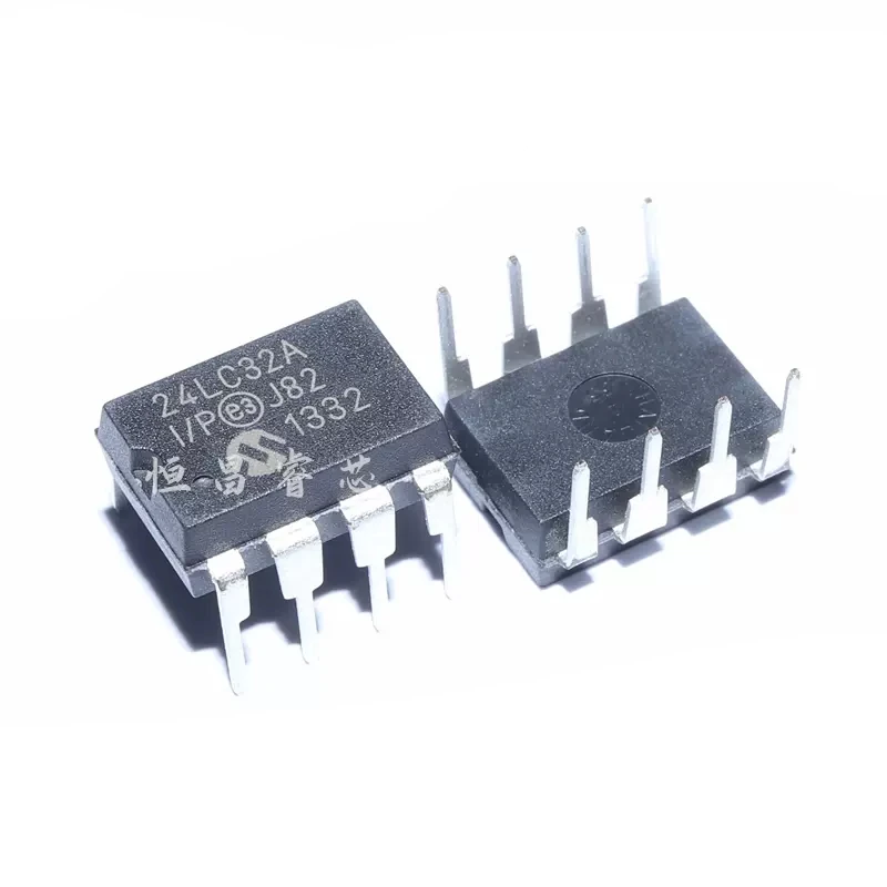 5PCS  24LC32A-I-P 24LC32A new original 32Kbit DIP8 4K EEPROM memory