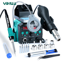 YIHUA 938BD-II 740W Hot Air Gun BGA Rework Station SMD Soldering Iron Desoldering Station LED Lamp Digtal Display Welding Tool