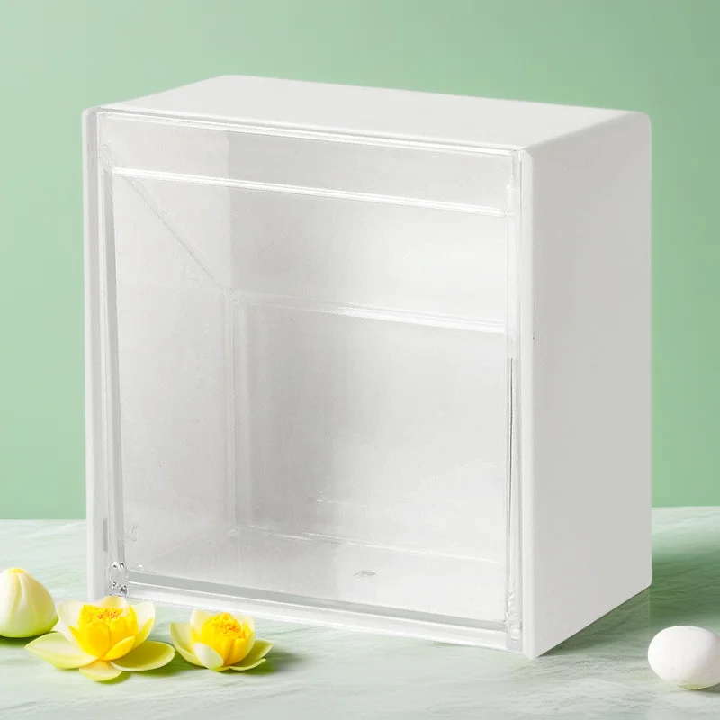 Kleine Aufbewahrungsbox für Schreibwaren, Büroklammer, Wandmontage, Aufbewahrungsbox mit Klappe, stanzfreie Aufbewahrungsbox