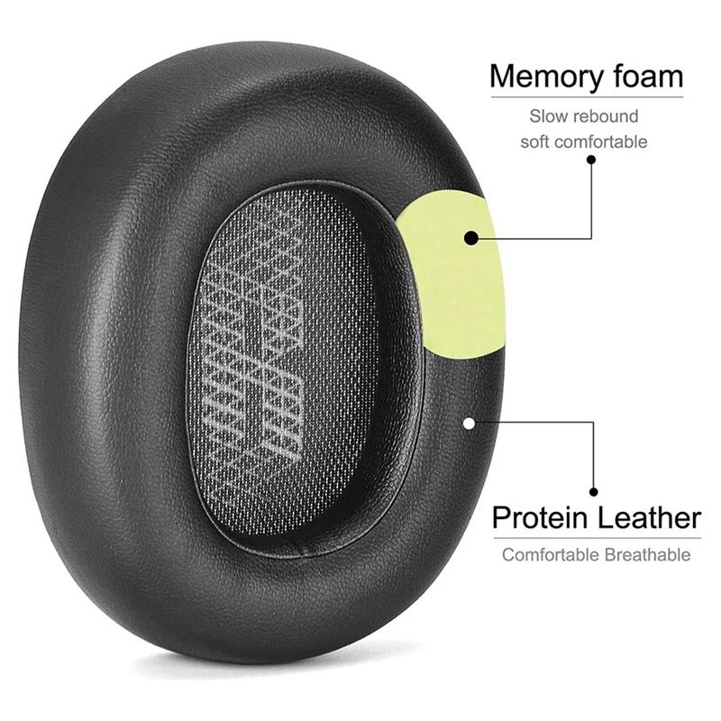 New 4X Ear Cushion Memory Foam Ear Pads Replacement Compatible With JBL E65 E65BTNC / Duet NC / Live 650BTNC Live 660 BTNC