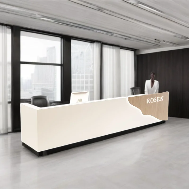 Reception Counter Desk Beauty Salon Customer Center Pulpito Front Desks Atril Tables Business Table Office Counters De Entrance