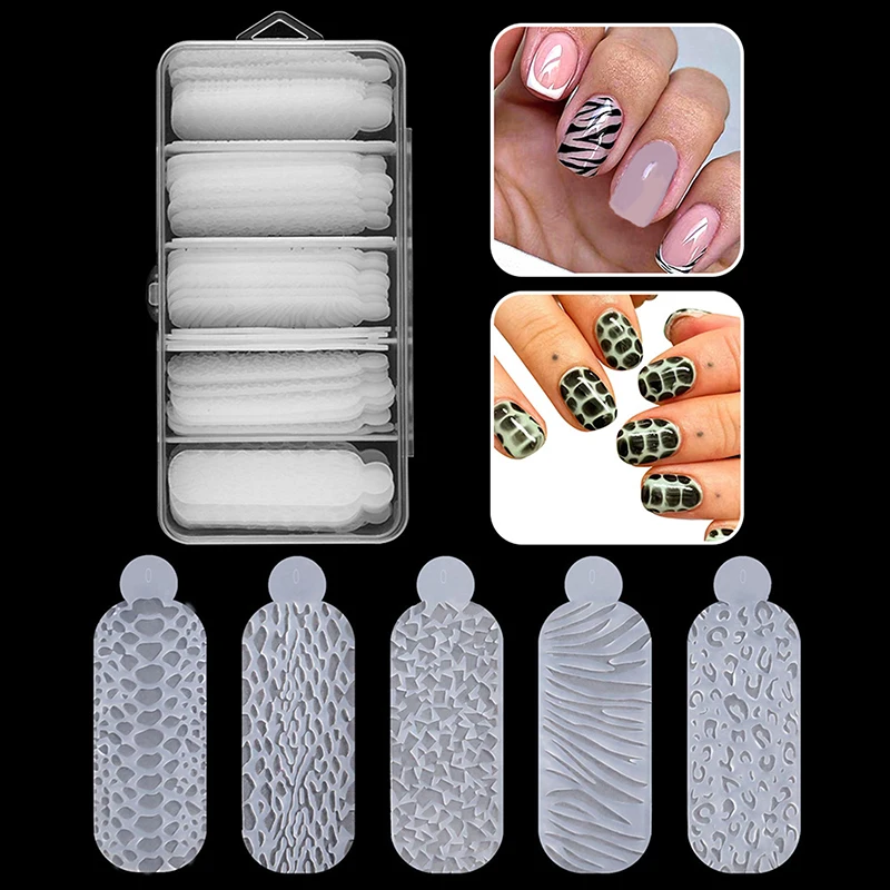 

60Pcs Dual Forms Nails Touch Crystals Silicone Molds Forms For Creating Relief Design On Nails Reusable Silicone Forms Universal