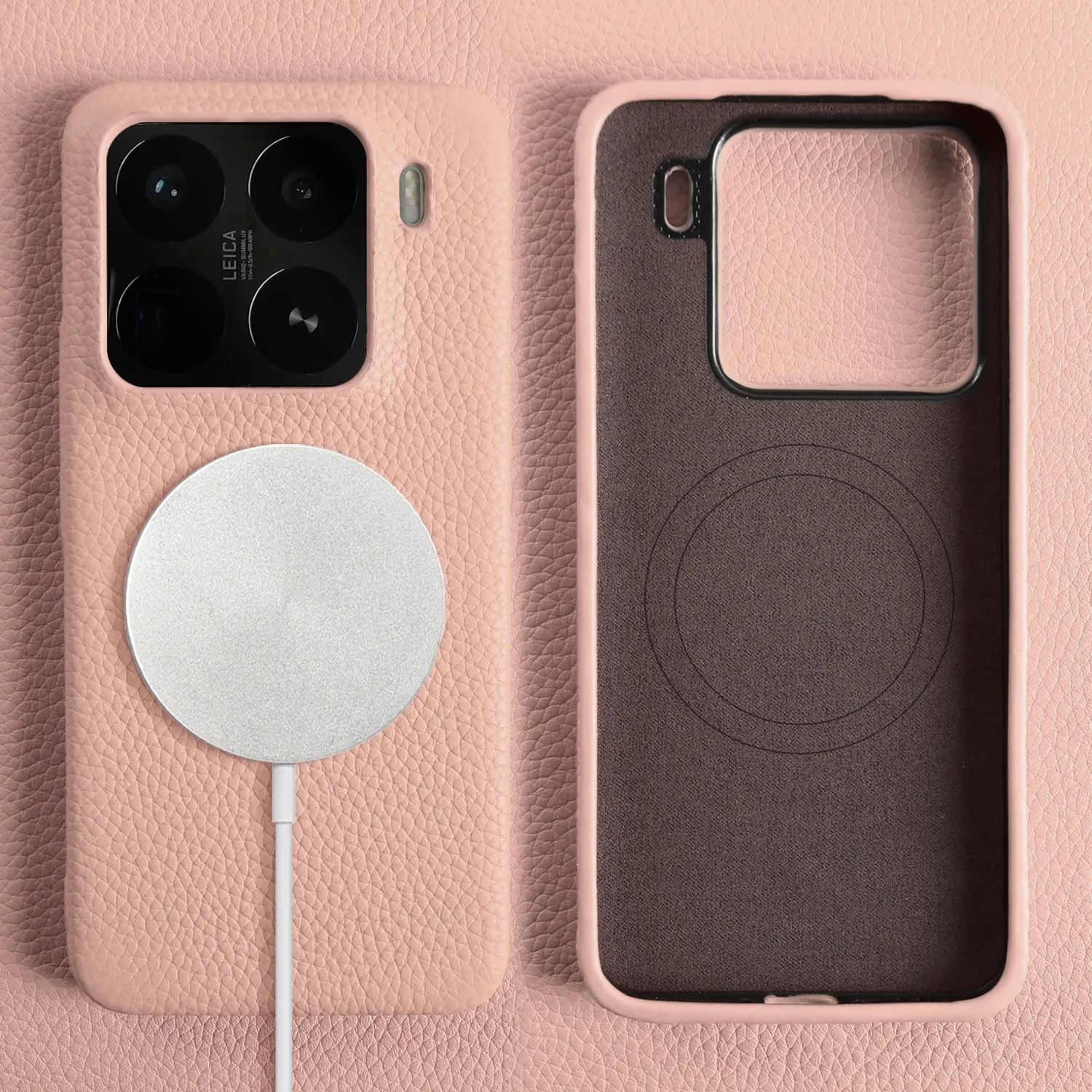 Magnetische Luxe Lederen Case Voor Xiaomi 15 Pro Mi14TPro 13TPro Cover Draadloos Opladen Terug Etui Coque Schokbestendig Funda