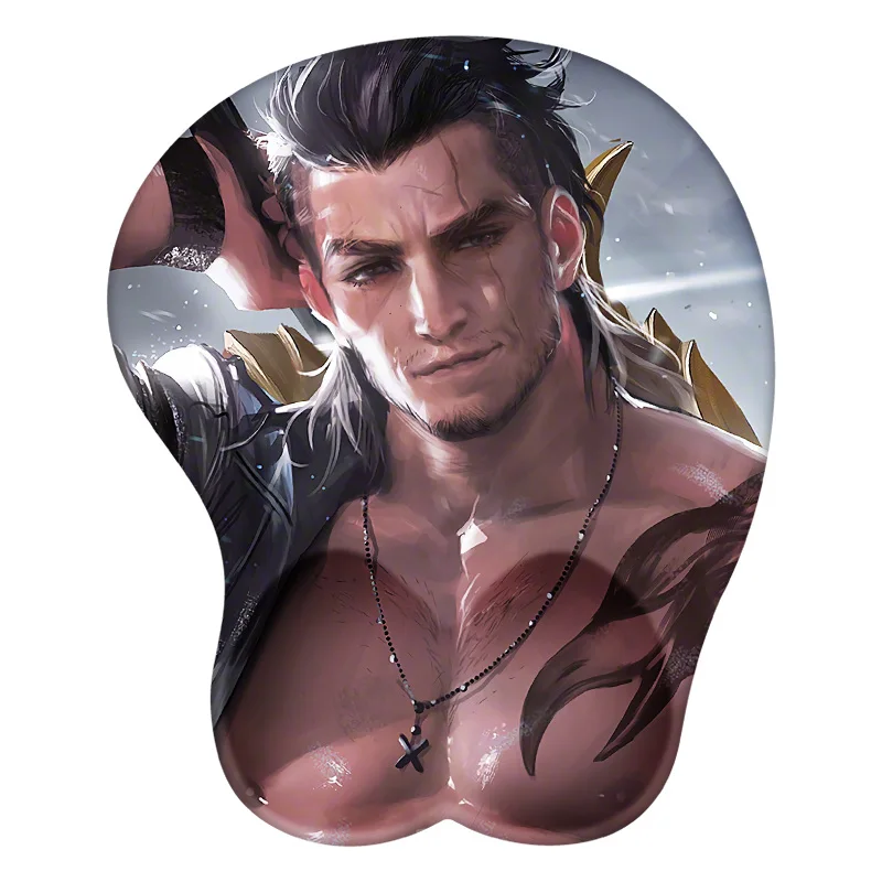 

Gladiolus Amicitia 3D Mouse Pad Anime Mousepad Wrist Rest Silicone Sexy Creative Gaming Mat Gift