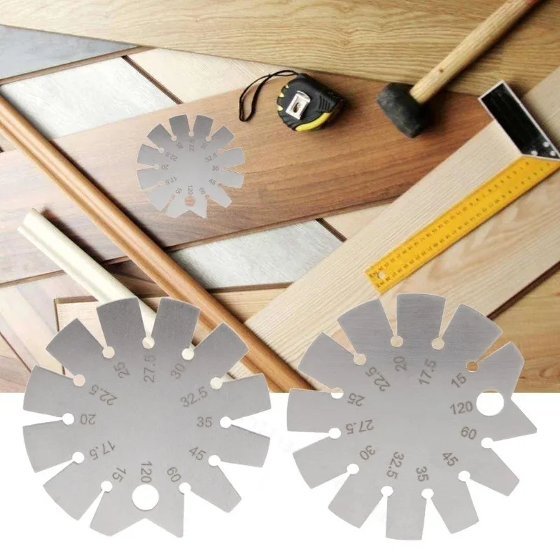 Multifunctional Woodworking Angle Template Gauge Stainless Steel Angle Ruler for Chisel Plane Blade Edge Measuring