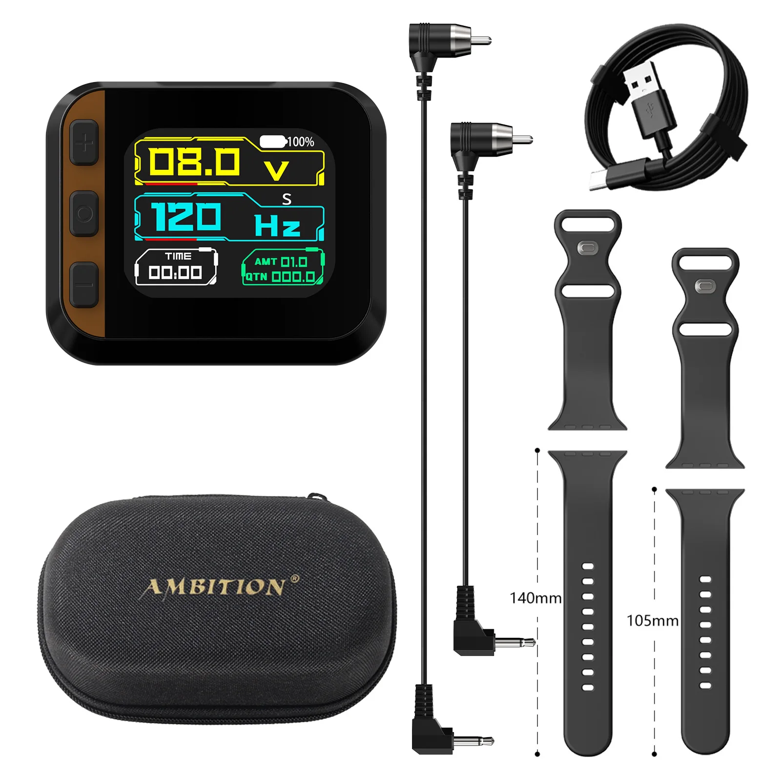 

Ambition Wireless Tattoo Power Supply Portable Watch Battery Pack 1600mAh For Tattoo Machine Rotary Pen