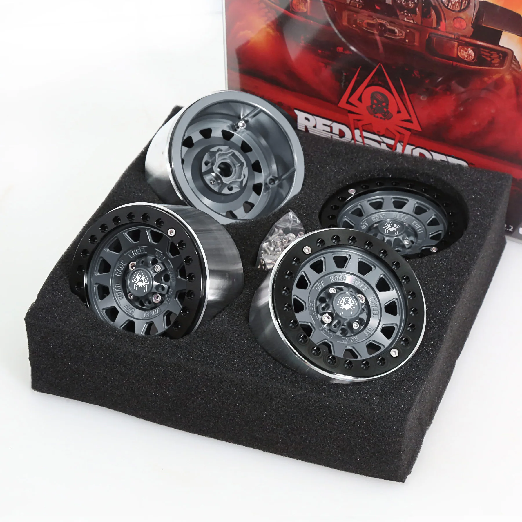 

4 шт., алюминиевый обод ступицы колеса с ЧПУ 1,9 для 1/10 RC гусеничного автомобиля, осевой SCX10 Wraith Capra VS4-10 CC01 LCG, обновления шин