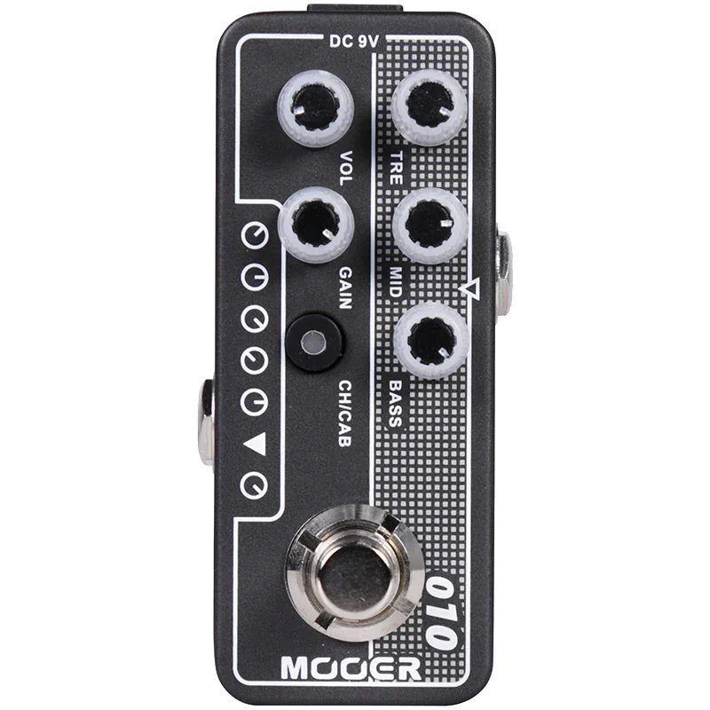 MOOER M010 اثنين من الأحجار الغيتار دواسة تأثير خزانة مكبر الصوت محاكاة تأثيرات مكاسب عالية الحنفية تيمبو دواسة الغيتار الكهربائي ملحق #1