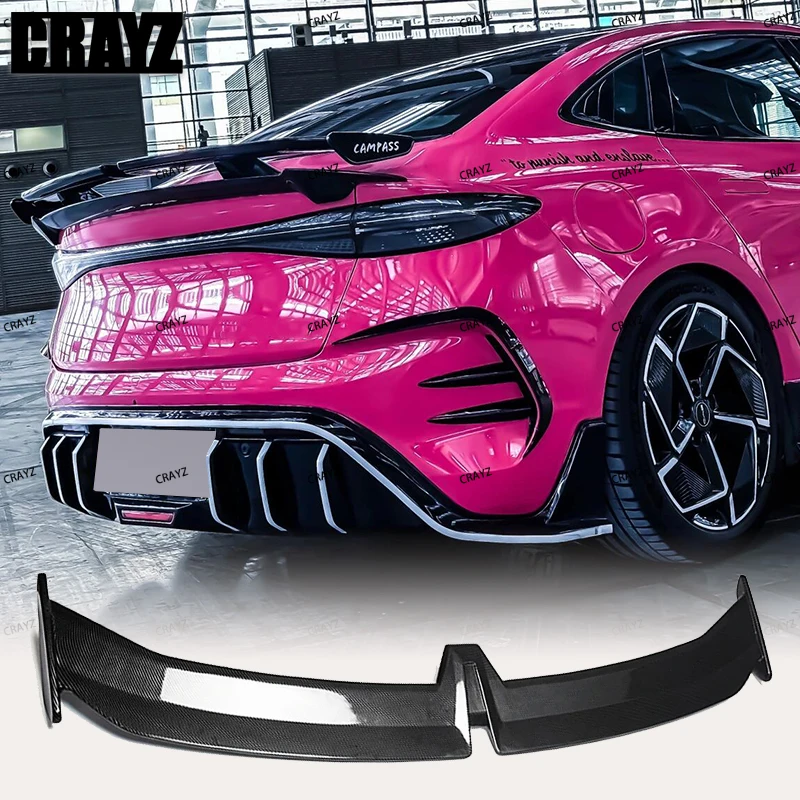 

For 2022-2024 BYD Seal EV DM-i Rear Trunk Lid Boot Ducktail Lip Spoiler Wings Car Black Carbon Exterior GT Accessorie Part