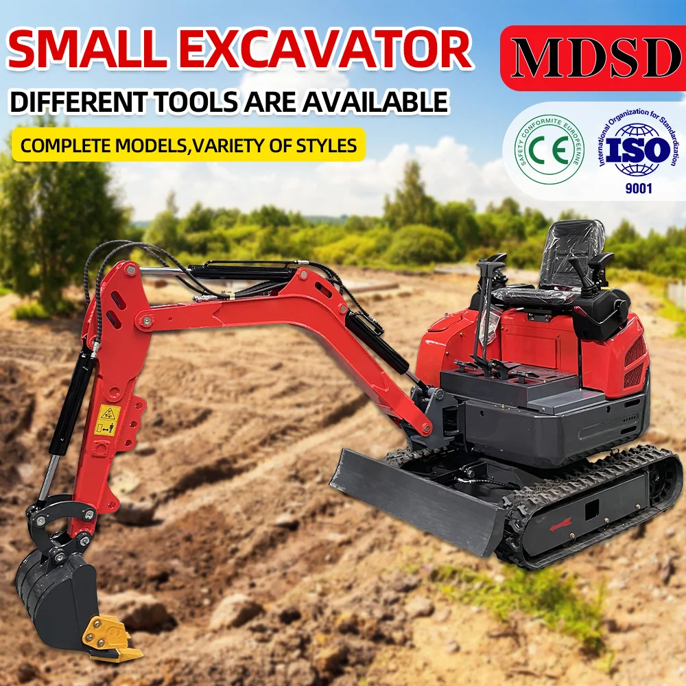 حفارات صغيرة 1.5 طن ديزل مع مرفقات حفارات صغيرة حفارة صغيرة جديدة من نوع الزاحف Ce Epa Euro 5 شحن مجاني