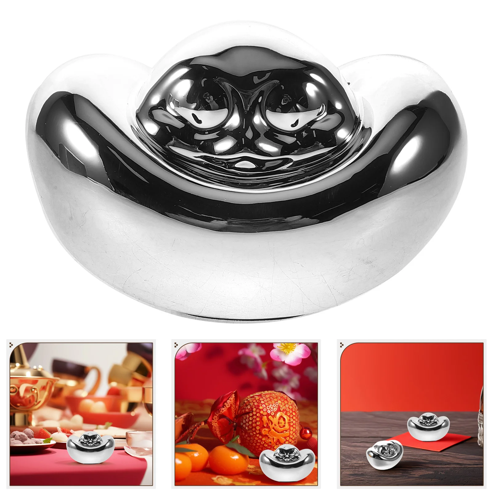 

Chinese New Year Snake Year Lucky Mascot Ornament Yuan Bao Piggy Bank Prosperity Wealth Decor Feng Shui Money Bank 2025 Snake