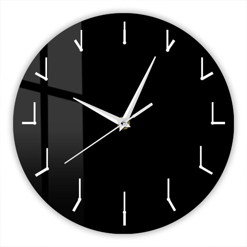 Pointer Sign Simple Modern Wall Clock Redundant Round Home Living Room Artwork Decorative Timepieces Creative Silent Wall Clock