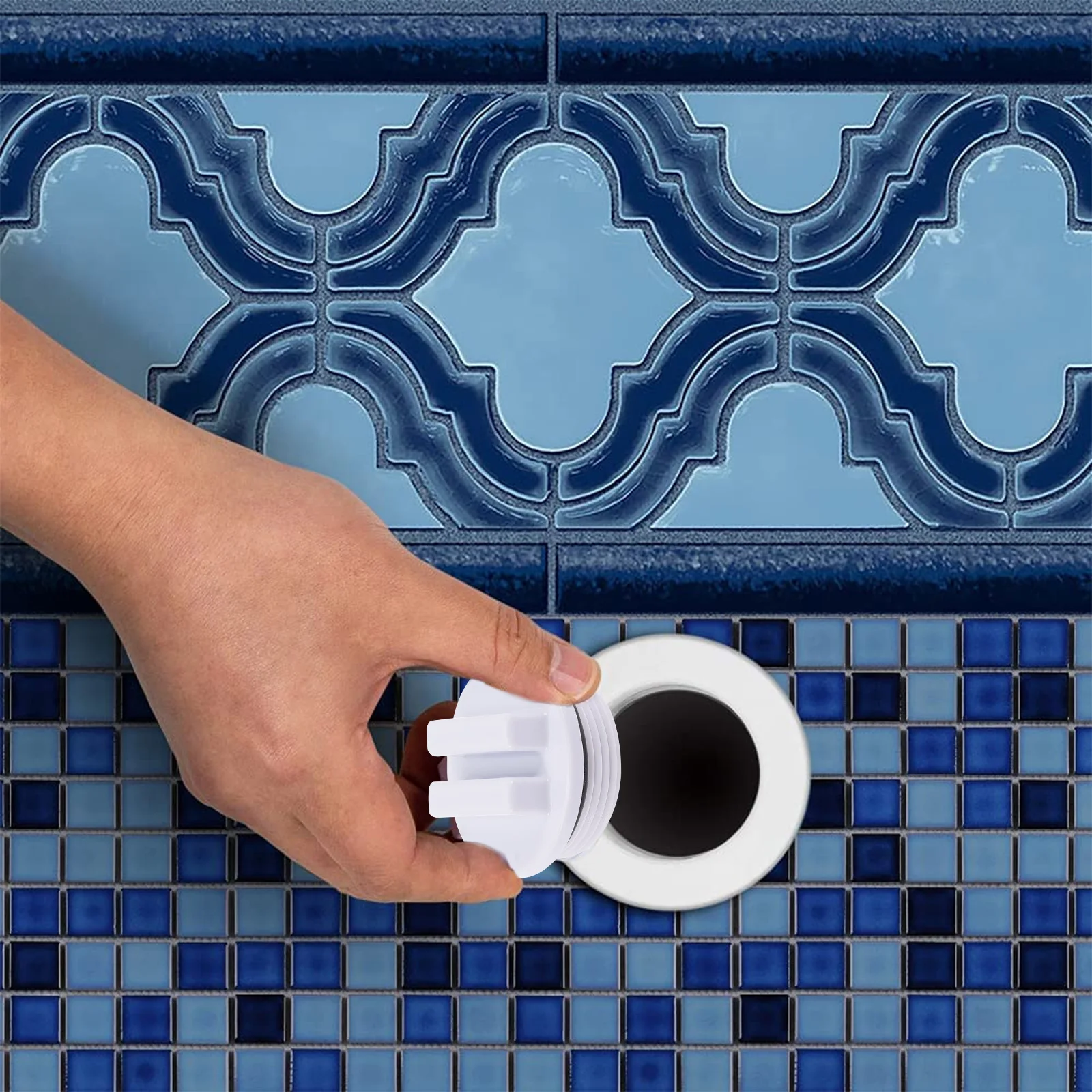 

Abaodam Threaded Pool Plug with for Winterizing Leak Proof Easy Install Swimming Pool Return Fitting