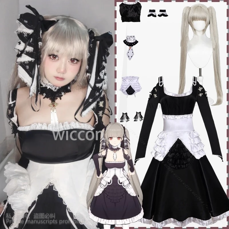 

Anime Game Azur Lane Cosplay Formidable Costume Gothic Kawaii Black Lace Gorgeous Vintage Lolita Sexy Dress Halloween Customized