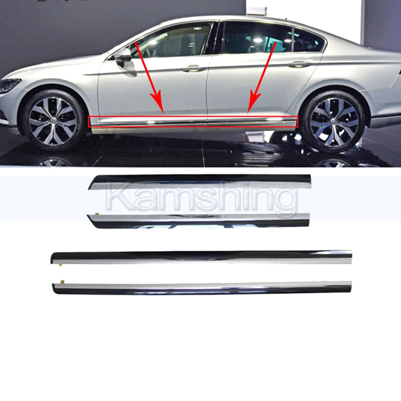 

Kamshing Door Side Body Molding Line Trim Strip For Volkswagen Passat B7 2012-2016 Car Door Bright Strip Anti-collision Strips