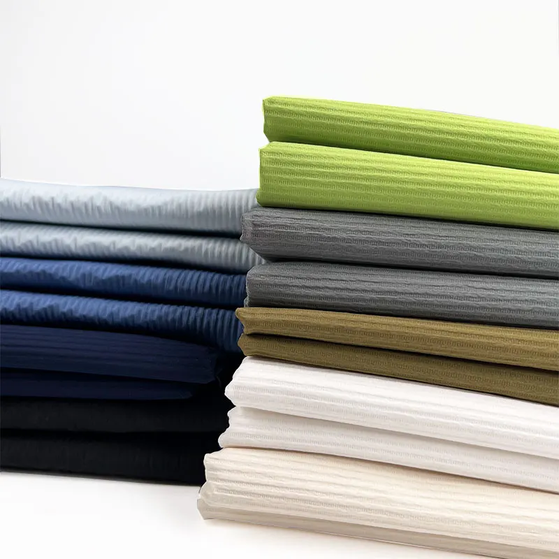 

Полосатый пуховик, ткань, осень-зима, легкий для хлопчатобумажной одежды, жилет, ткань, дизайнерский материал для шитья своими руками по метрам