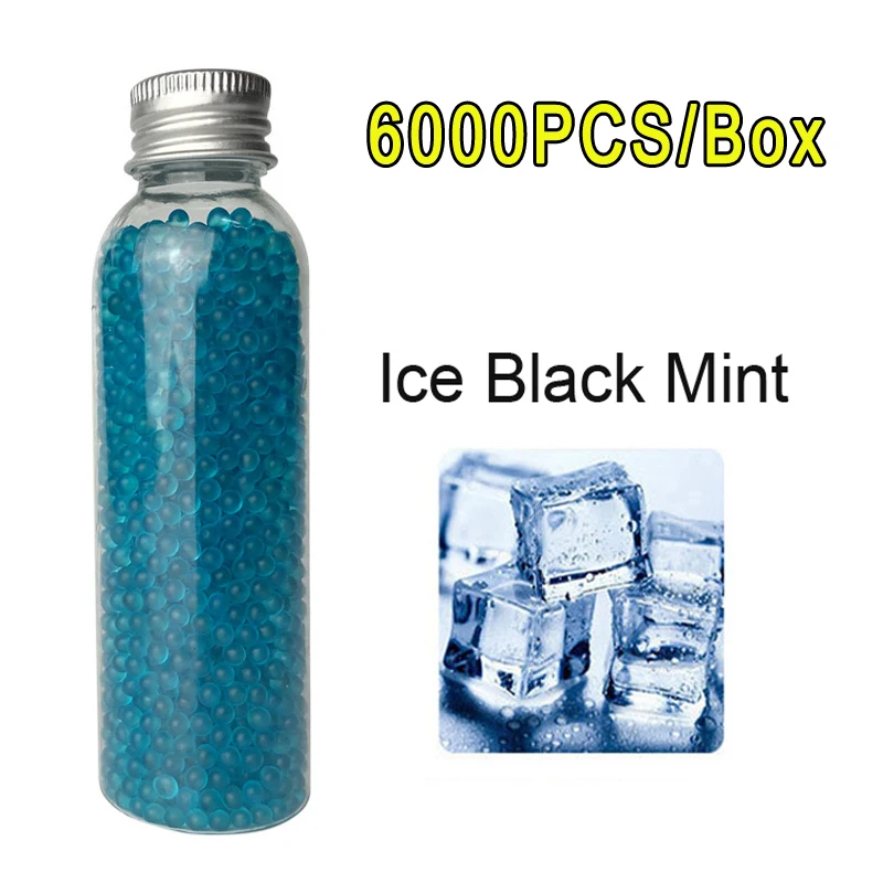 Keyi 6000Pcs Menthol Mixed Fruit Flavours Capsules ball for Smoke Strong mint Cigarette Pops Beads with Pusher Smoking Tools