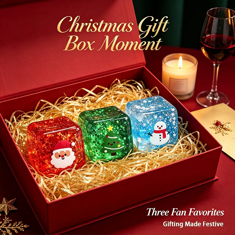 2pcs Christmas squeeze toys, party gifts, classroom rewards, gift ideas, random colors and styles