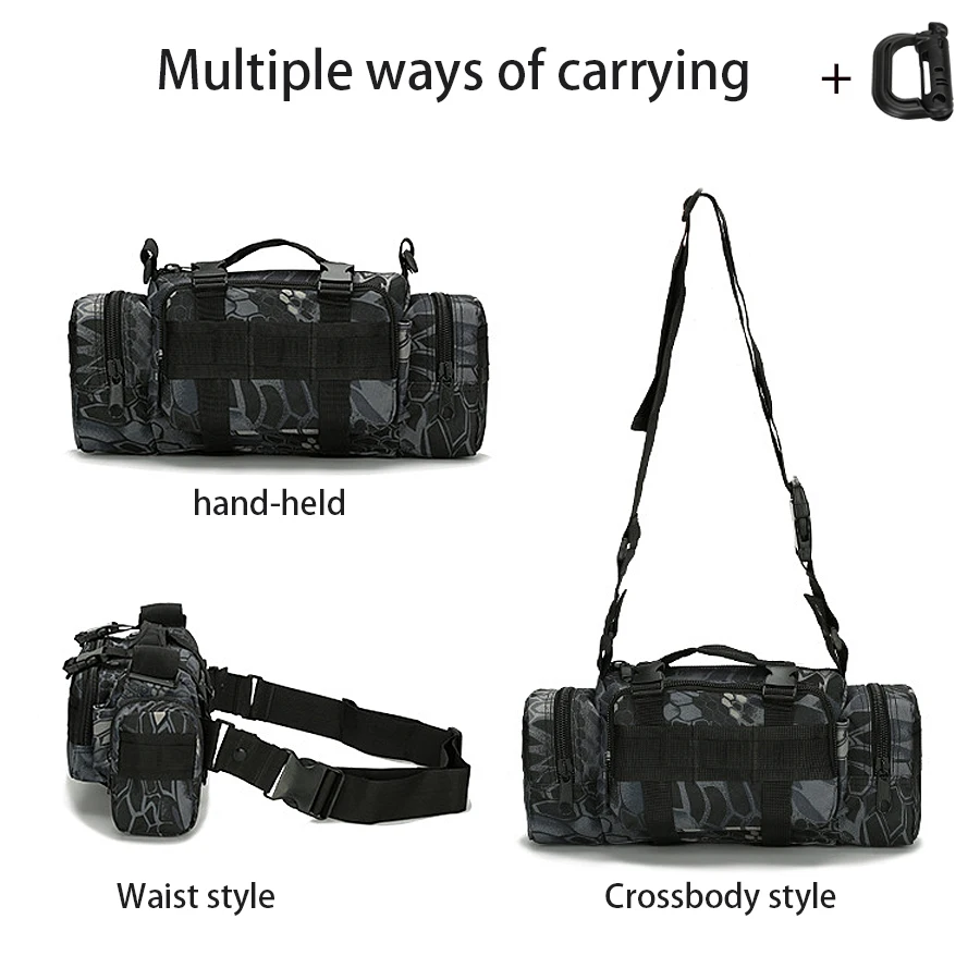 Multifunktionale Outdoor-Sport-Hüfttasche, Tasche für Fotoausrüstung, tragbar und verschleißfest zum Wandern und Radfahren – Detail 4