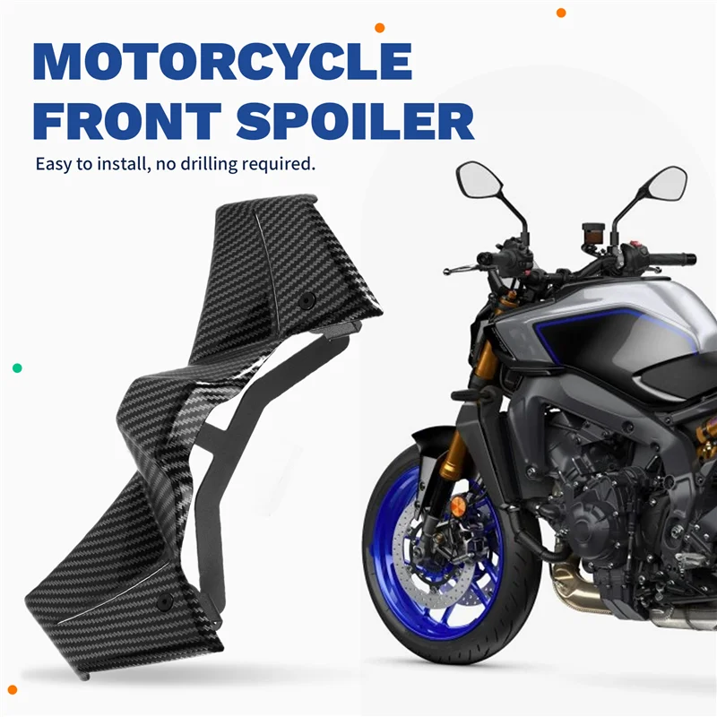 

AU04 -Motorcycle Front Spoiler Motorcycle Aerodynamic Wing Downforce Naked Frontal Fairing Carbon