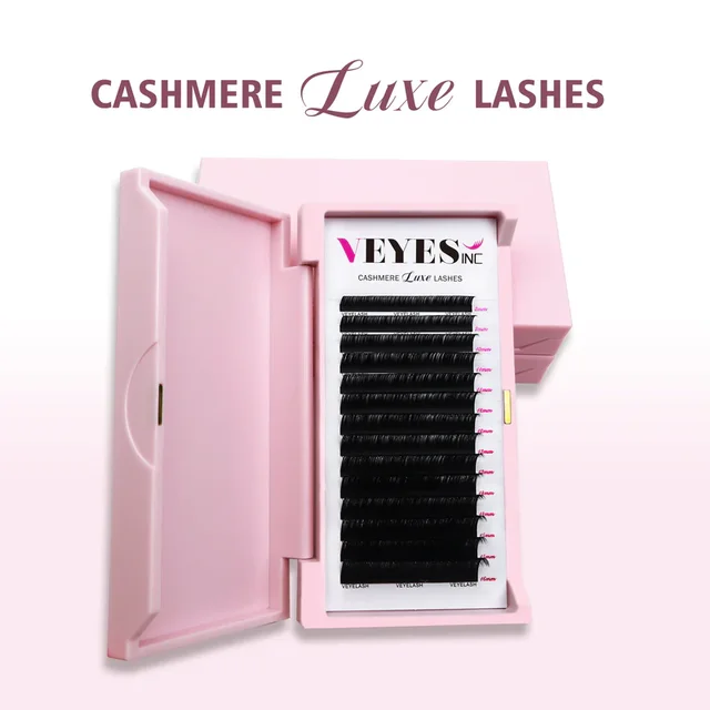 VEYESINC Cashmere Lashes Luxe Przedłużane Rzęsy Veyelash Sztuczne Rzęsy z Norek Pojedyncze Objętościowe Miękkie Naturalne do Makijażu