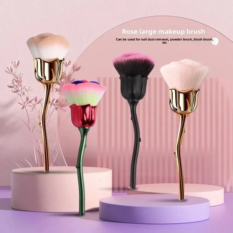 

Rose Shape Makeup Brush Set, Foundation Brush & Premium Soft Synthetic Bristles Flawless Face Makeup Application