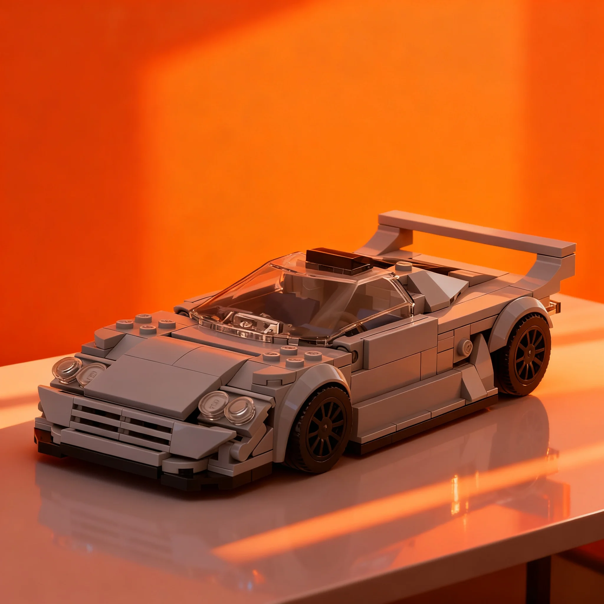 298pcs MOC City Champions Mercedesees Clk Gtr Model Building Blocks Construction Toys Christmas Gift Collection Assemble Display view 2