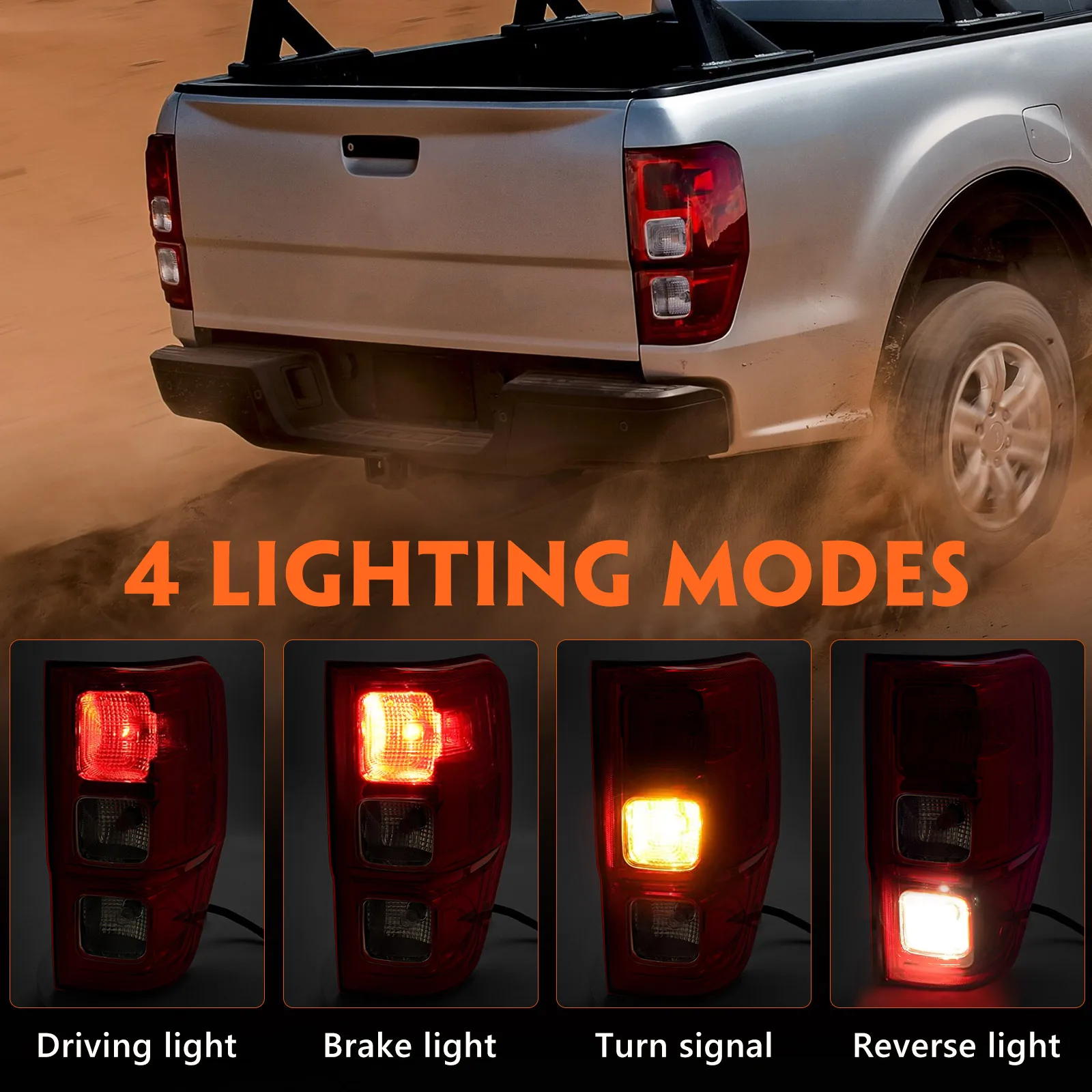 For Ford Ranger 2019-2022 TailLights  BrakeLights Position Lights