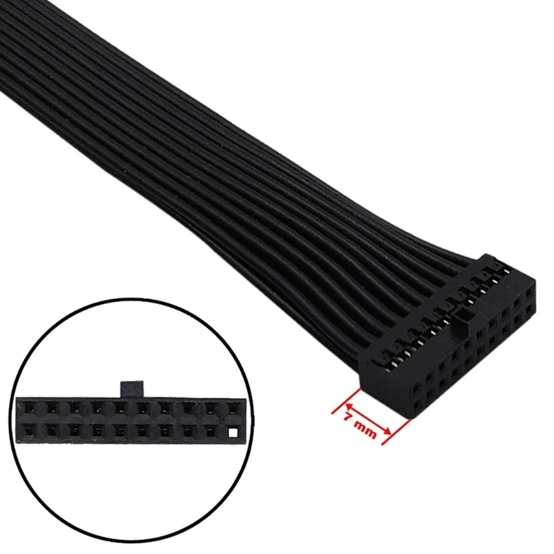 Câbles plats carte mère USB câble adaptateur d'extension interne à 20 broches