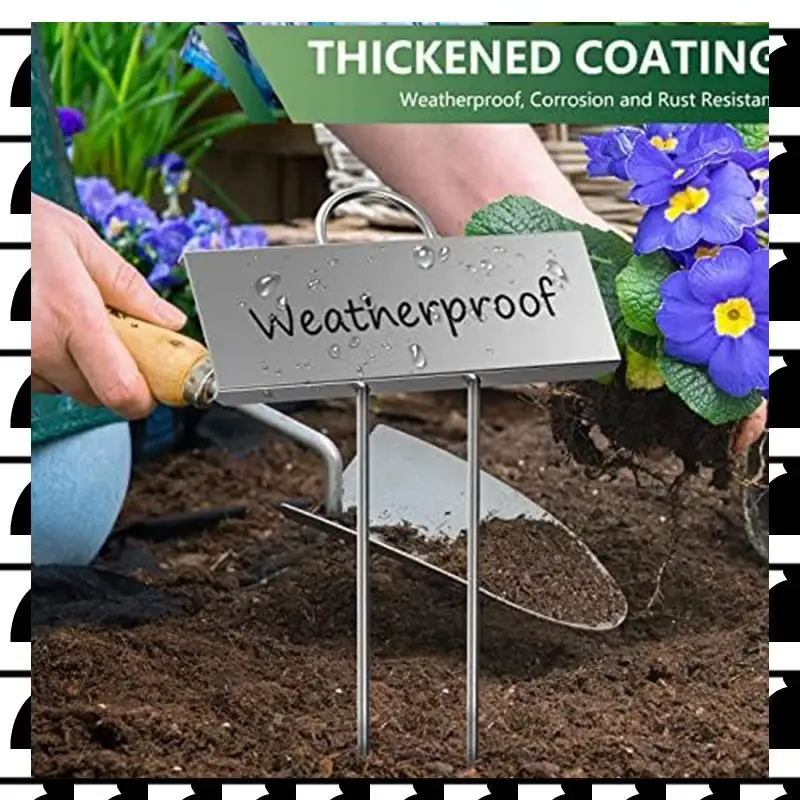 

A44U 30-Pack Metal Plant Labels Weatherproof Garden Markers Reusable Nursery Tags For Vegetables Herb Flower Seed Greenhouse Dur