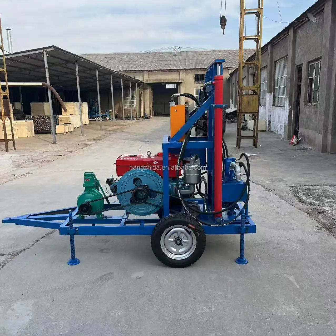 China New Top Mini Water Well Drill Rig 200 m Small Borehole Water Well Drilling Machine for Digging Water Well