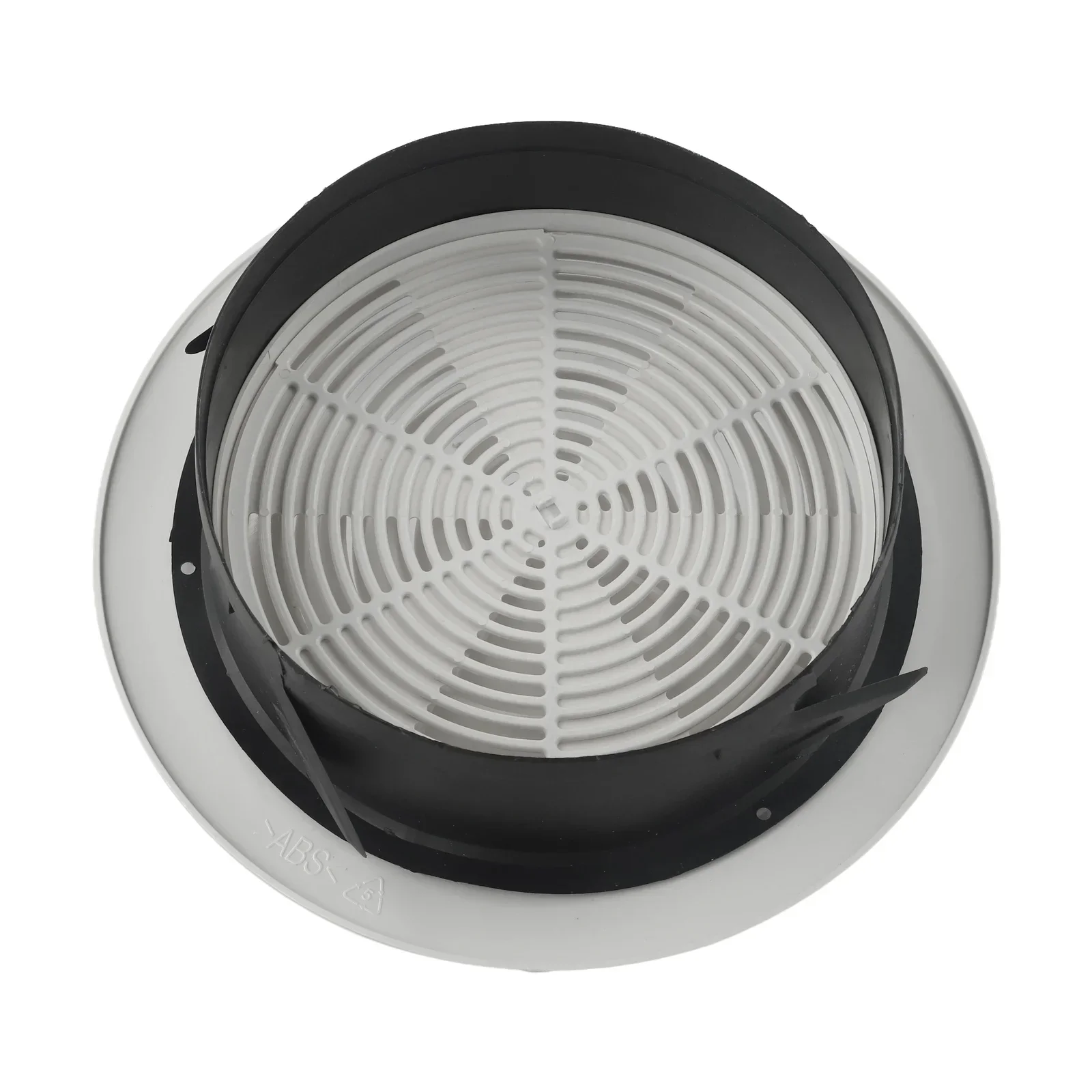 Vent Cover Ventilation Grille ABS Ventilation Grille Removable Panel Rotating Button Round Ducting Vent Grill Long-lasting