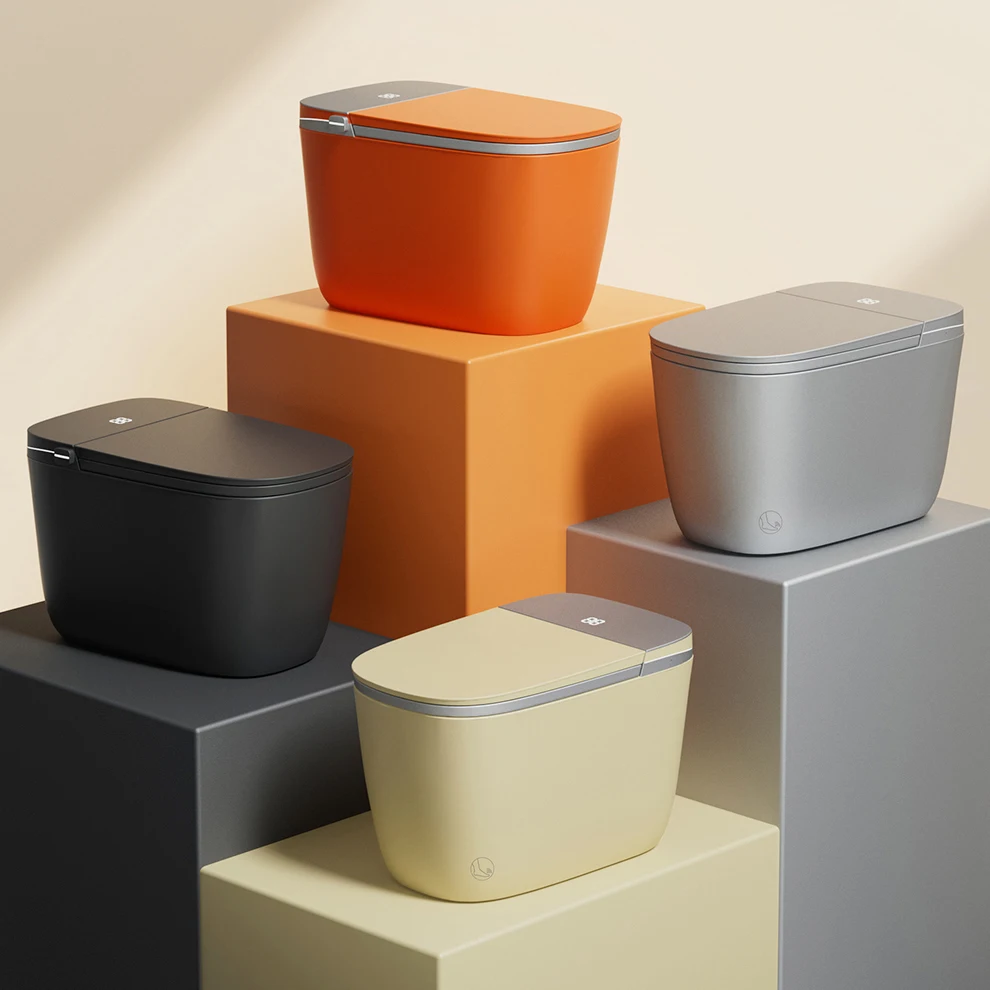 

ZC25-цветной автоматический откидной датчик для ног, смыв для ванной комнаты, туалета, сиденье с подогревом, умный унитаз, сантехника, ванная комната, умный туалет