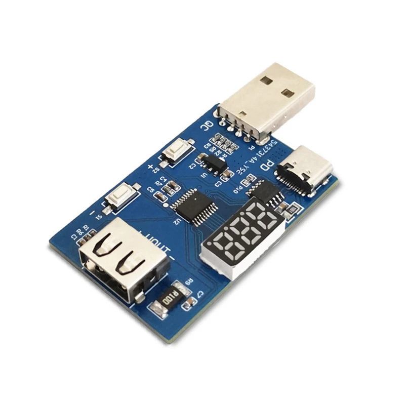 QC2.0 QC3.0 PD3.0 PCB Decoy Module 3.6-20V Adjustable Multifunction Voltage Charging Head Test Aging Module