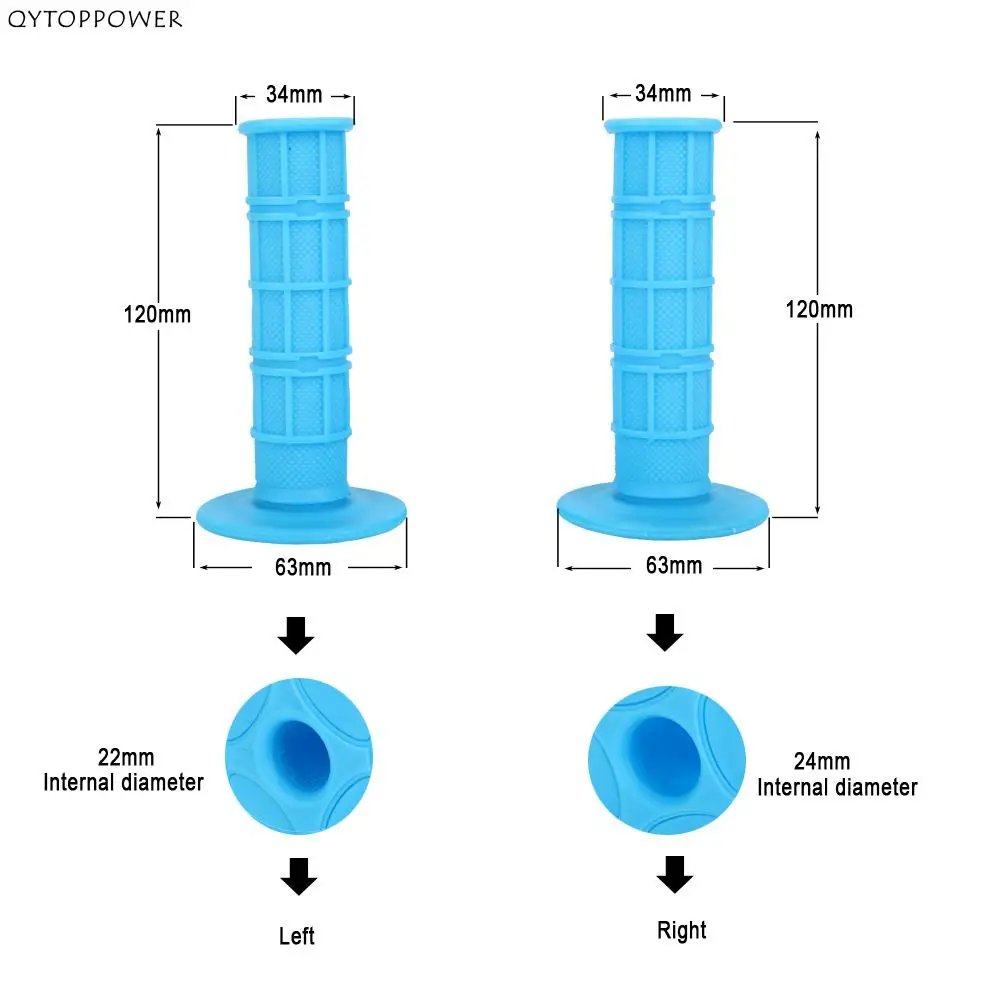 For KTM Yamaha Kawasaki Suzuki Dirt Bike Enduro Universal Motorcycle Set Handlebar Grip Gel Brake Handle Rubber 7-8\