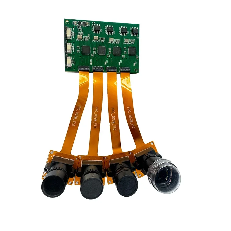 4*2MP USB 3.0 رباعية الكاميرا وحدة عدة ستيريو متزامن نفس الإطار 4*60PFS اللون العالمي مصراع Dr-one وحدة الكاميرا