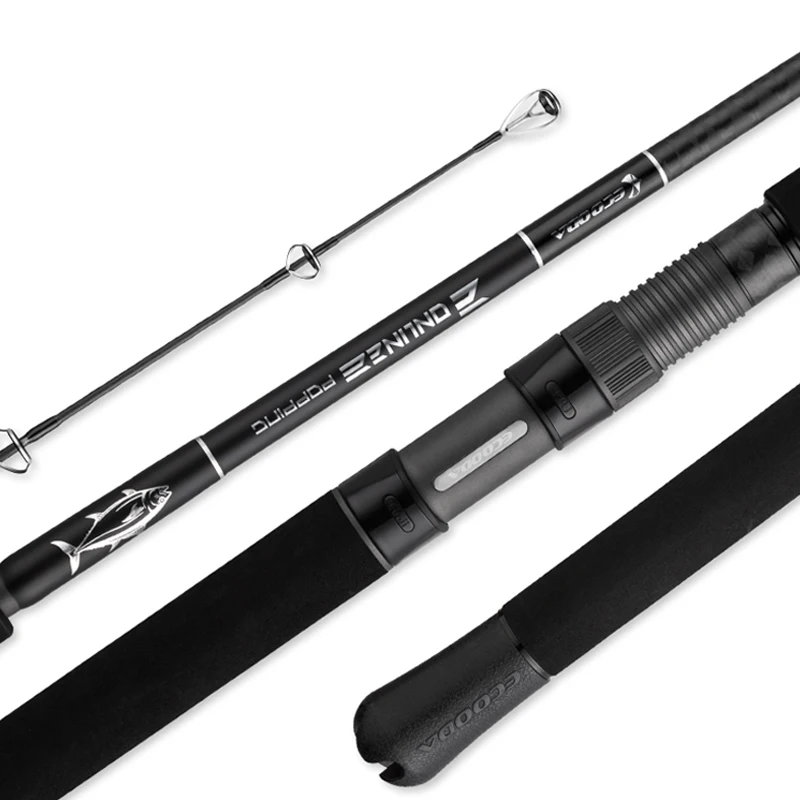 TUNA Popping Rod Fishing Boat Rod  Pole  Fishing Carbon rod with Big Drag Power 25Kg