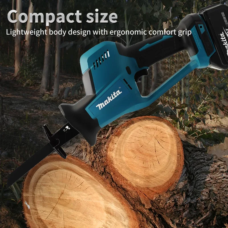 ماكيتا 18 فولت منشار كهربائي ترددي لاسلكي بدون فرش قابل لإعادة الشحن منشار قطع الخشب المعدني أداة كهربائية محمولة