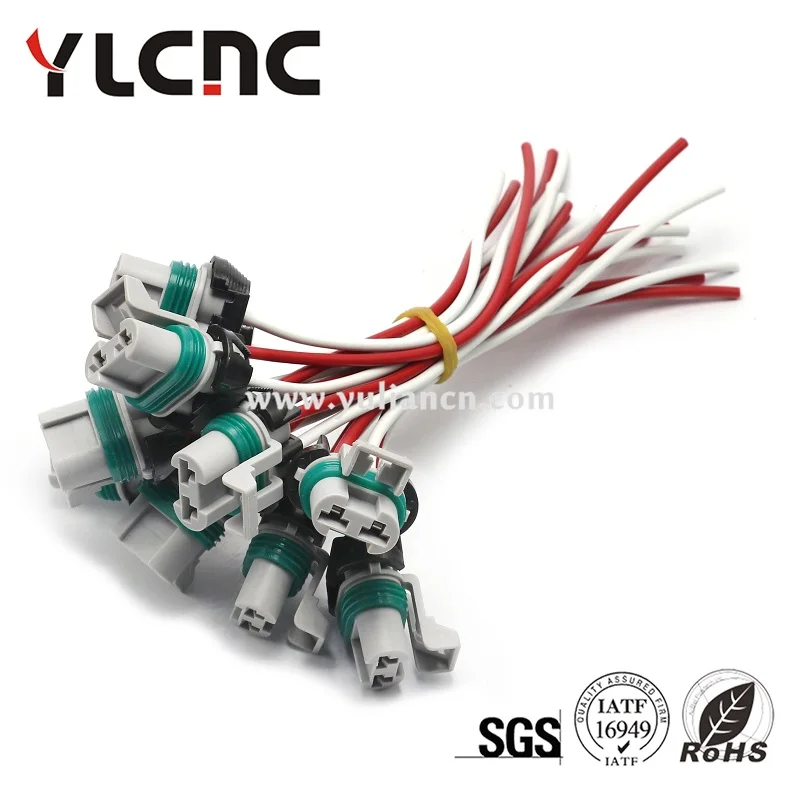 YLCNC factory direct sales 1Pcs 2Pin Tank fan radiator plug ignition coil connector for Nissan Ford Mazda 15363990 12147067