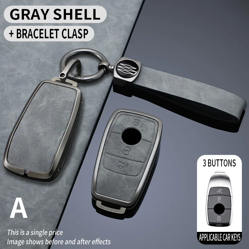 Car Key Case Cover Shell  for Mercedes Benz Cla250 Mercedes Benz GLS53 2019 GLS450 Maybach GLS600 2021 AMG C63S GLE 450 2020