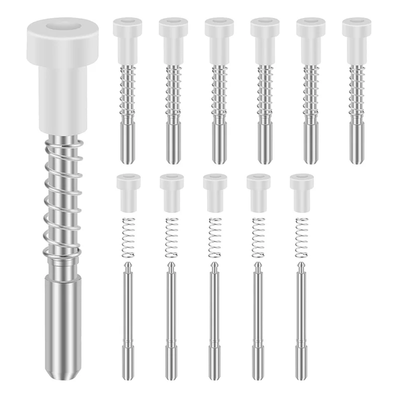 

A95I-Larbeti Плунжерные защелки оконного экрана (12 шт.) — для эффективного удержания экрана и ремонта с крышками 5/32 х 1-1/2 дюйма