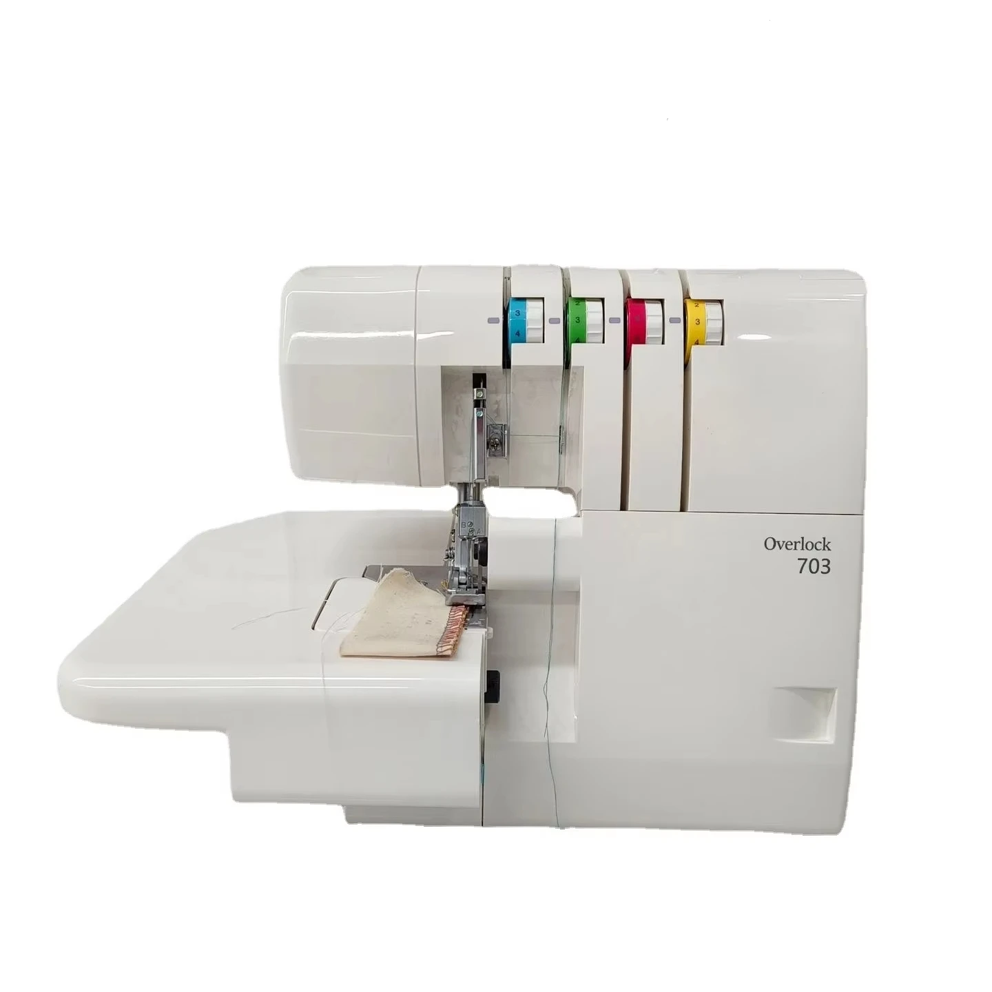 Model 703 Portable Home Use  Domestic Overlock Sewing Machine Four-thread Manual Feed Mechanism Flat-Bed Overlock Stitch
